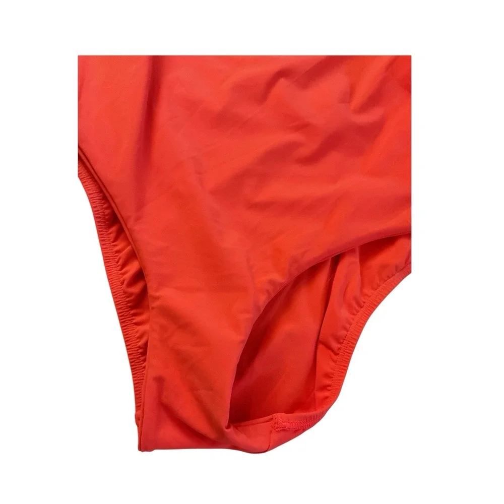 $198‎ Sz XL Tory Burch Marina One Piece Swimsuit TANGERINE